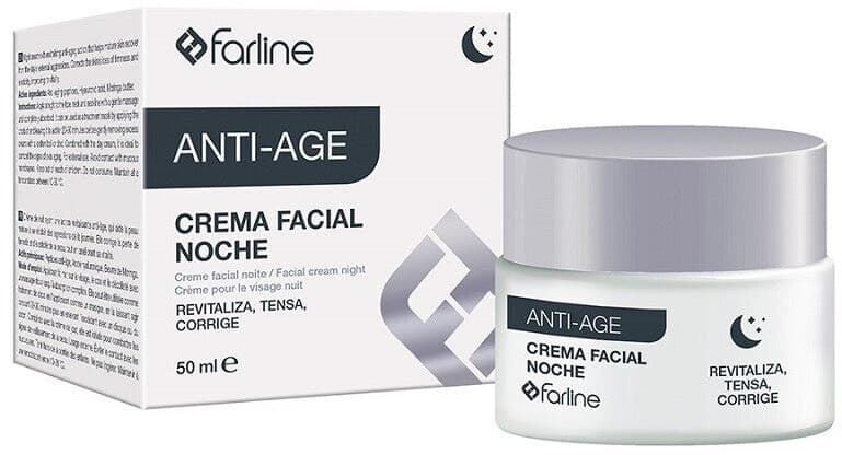 Farline Crema facial antiarrugas noche - Imagen 1